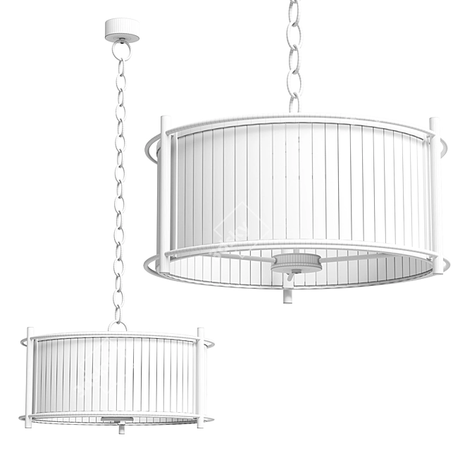  Next Hertford Pendant Chandelier 3D model image 3