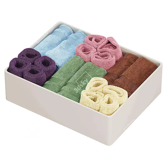 Luxury Towels 3D Model Render 3D model image 1