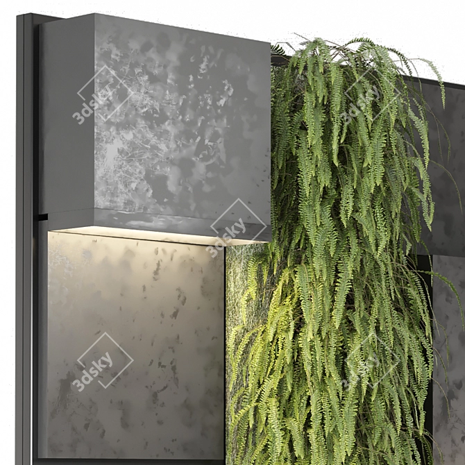 Vertical Garden Set 1330 - Indoor Wall 3D model image 2