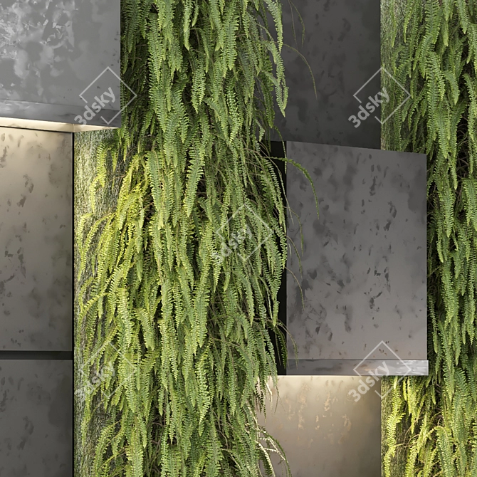 Vertical Garden Set 1330 - Indoor Wall 3D model image 3