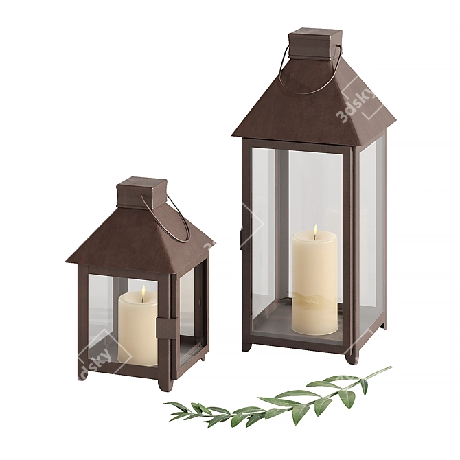 Modern Candle Holders Collection 3D model image 1