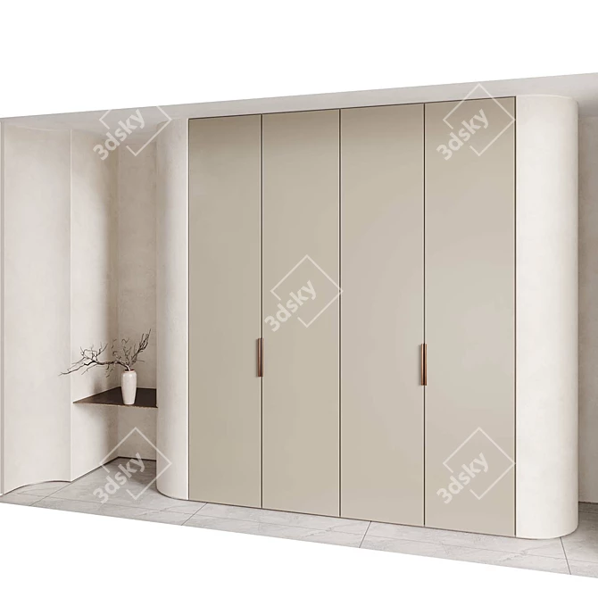 Designer Li-Hao Entryway Cabinet 3D model image 4