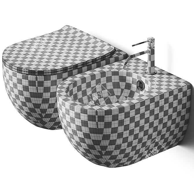 Moon Hung SC1276 Bathroom Fixture 3D model image 3