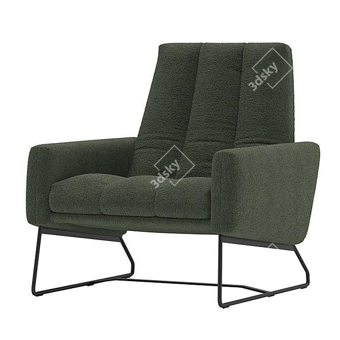 Elegant Cantori JACKIE Armchair 3D model image 1