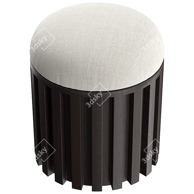 Modern Danish Design Tribu Stool 3D model image 2