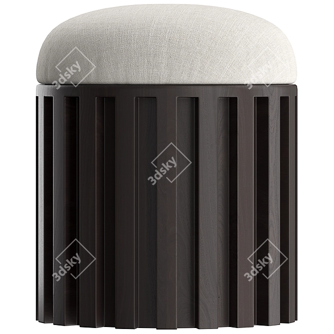 Modern Danish Design Tribu Stool 3D model image 3