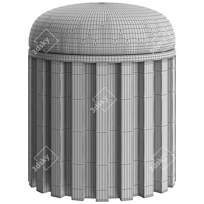 Modern Danish Design Tribu Stool 3D model image 4
