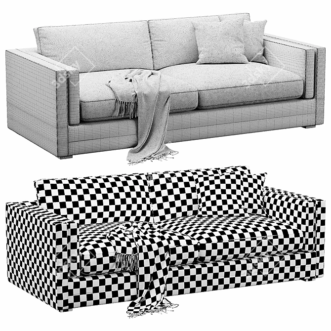 Lakeview Upholstered Sofa 94 3D model image 4
