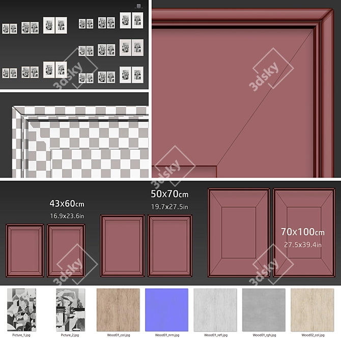 Multi-Frame Picture Set Collection 3D model image 5