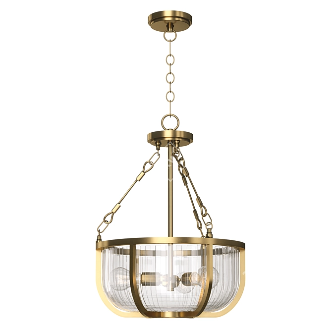 Kichler Hanging Pendant Light Fixture 3D model image 1