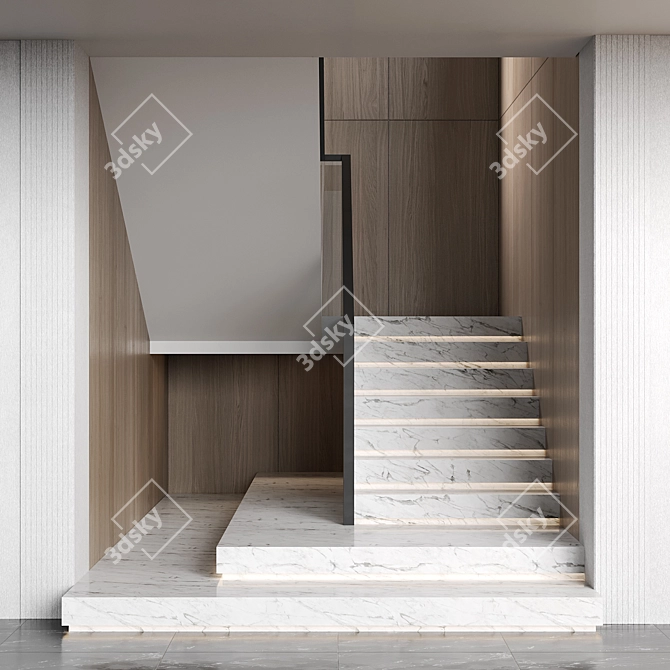 Marble Staircase 19 Collection 3D model image 3