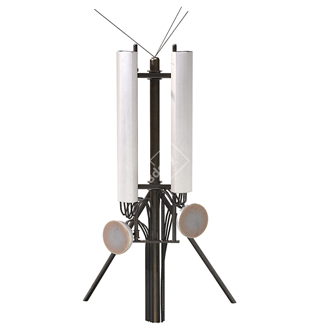 4K PBR Texture Radio Antennas 3D model image 8