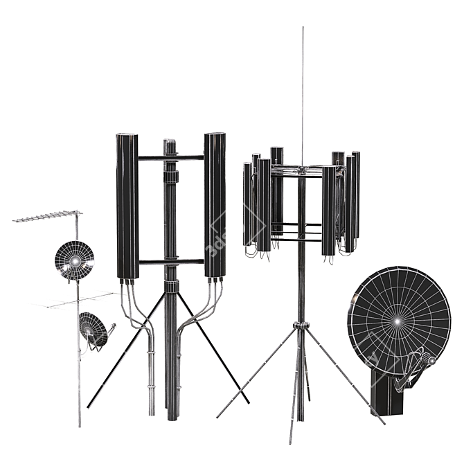 Clear Model 4KPBR Antennas 3D model image 4