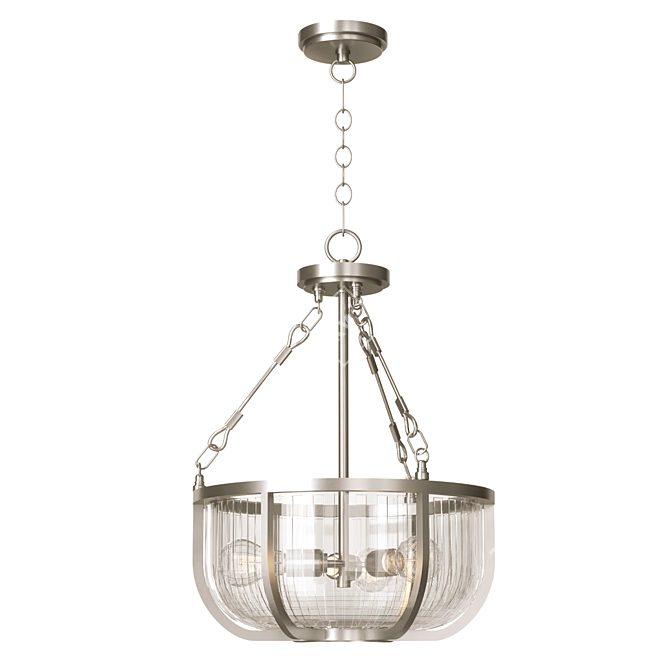 Kichler Pendant Light QN-ROUX3-BN 3D model image 1