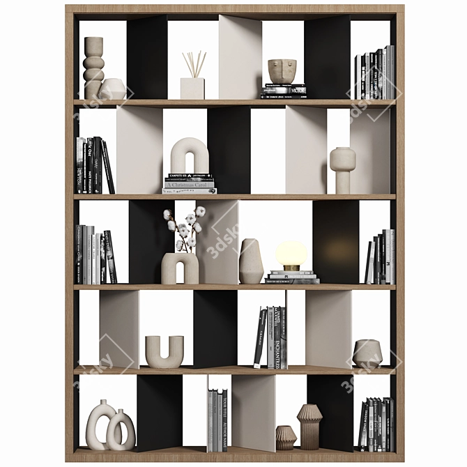 Modular Cabinet with Shelves 3D model image 1