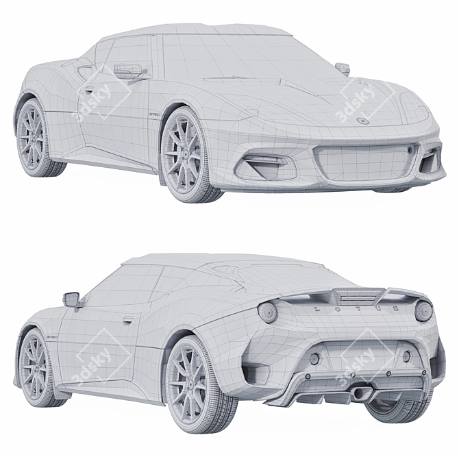  Lotus Evora Model Collection 3D model image 3