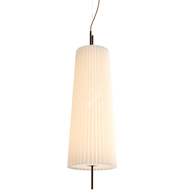 Silk Pendant Lamp Fliegenbein HR 3D model image 1