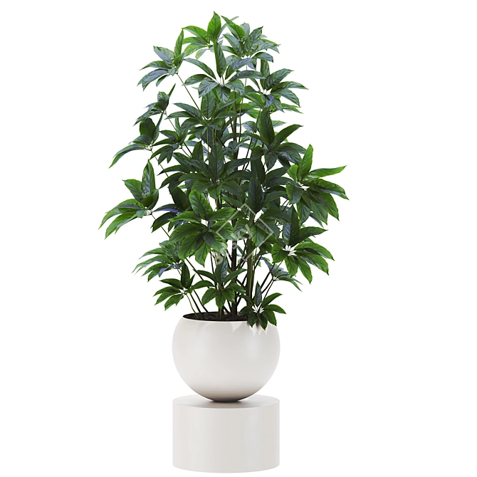 Vibrant Plant Set for Vray 3D model image 1