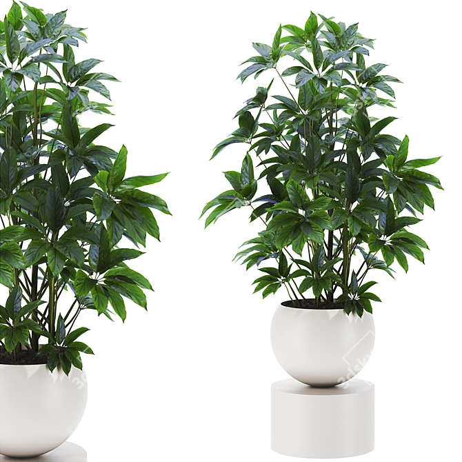 Vibrant Plant Set for Vray 3D model image 2