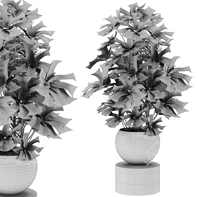 Vibrant Plant Set for Vray 3D model image 3