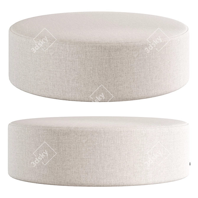 Modern Zyl Pouf by Bolia 3D model image 1