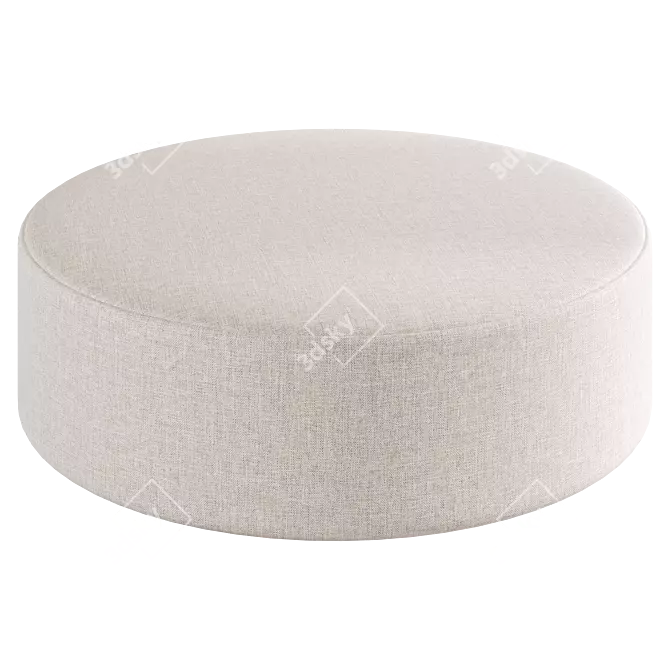 Modern Zyl Pouf by Bolia 3D model image 2