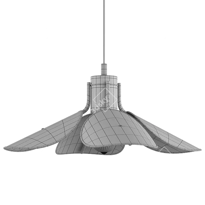 Minimalist LED Pendant Light 3D model image 2