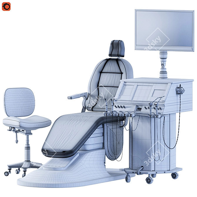 Modern Dental Chair 02 Model 3D model image 4