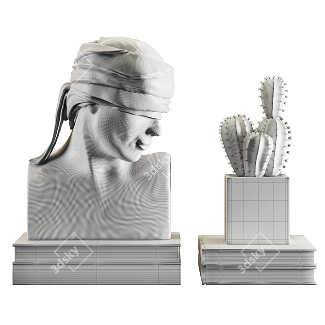 Modern Decorative Set 2015 Display 3D model image 4