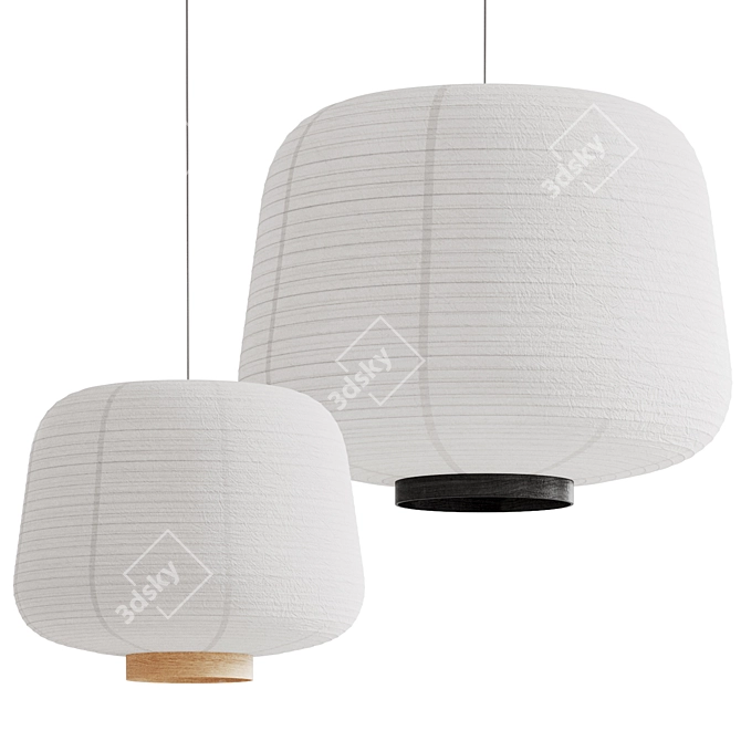 Terence Woodgate Paper Lantern Design 3D model image 4