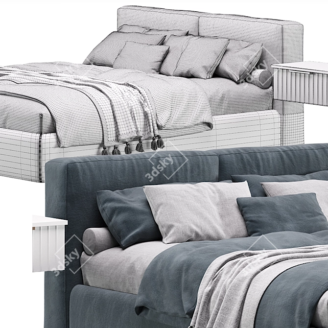 Foster 160 Bed by Divan.ru 3D model image 7