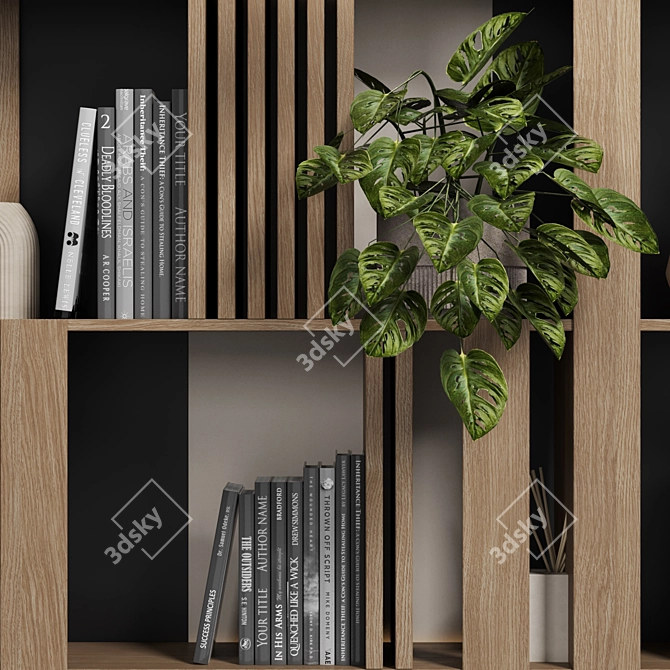 Modular Shelf Cabinet 3D Model 3D model image 3