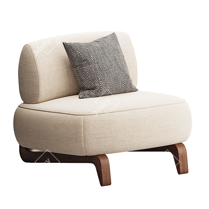 Modern Contemporary Vao Armchair 2017 3D model image 2
