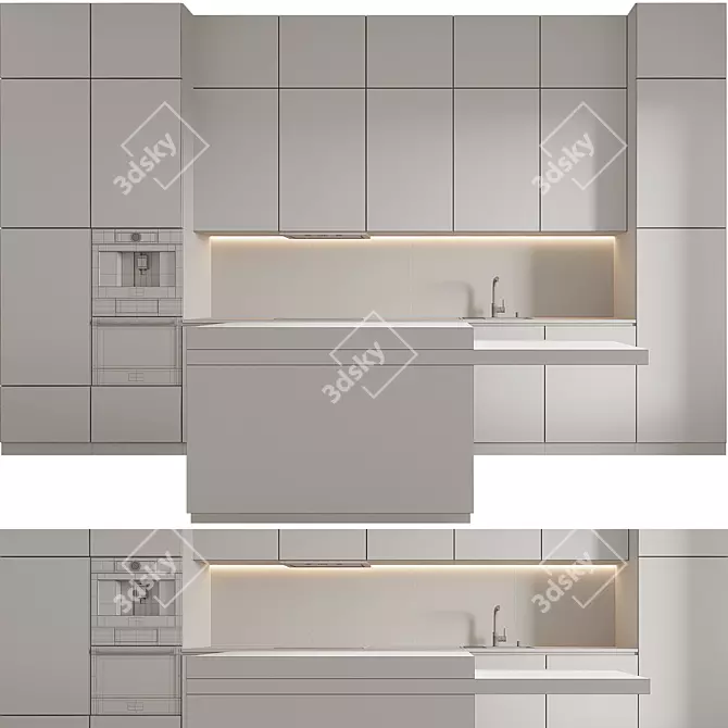 Kitchen Model 17 3D Asset 3D model image 15