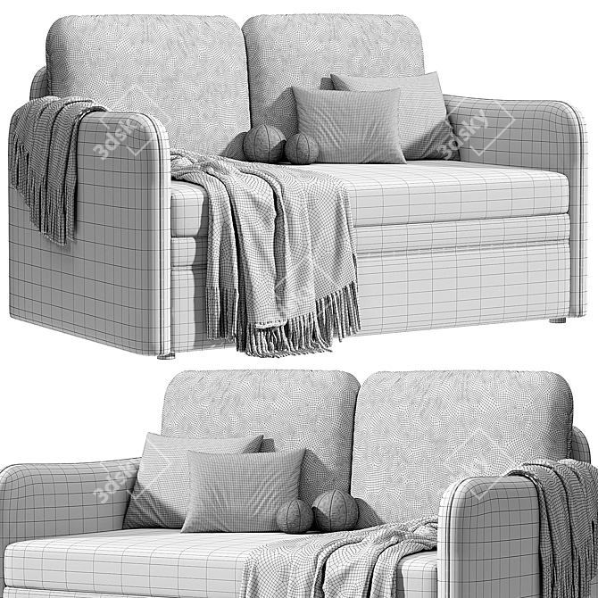 Modern Textile Sofa 2015 Model 3D model image 3