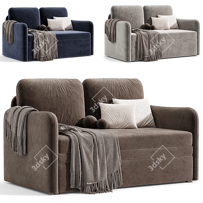 Modern Textile Sofa 2015 Model 3D model image 5