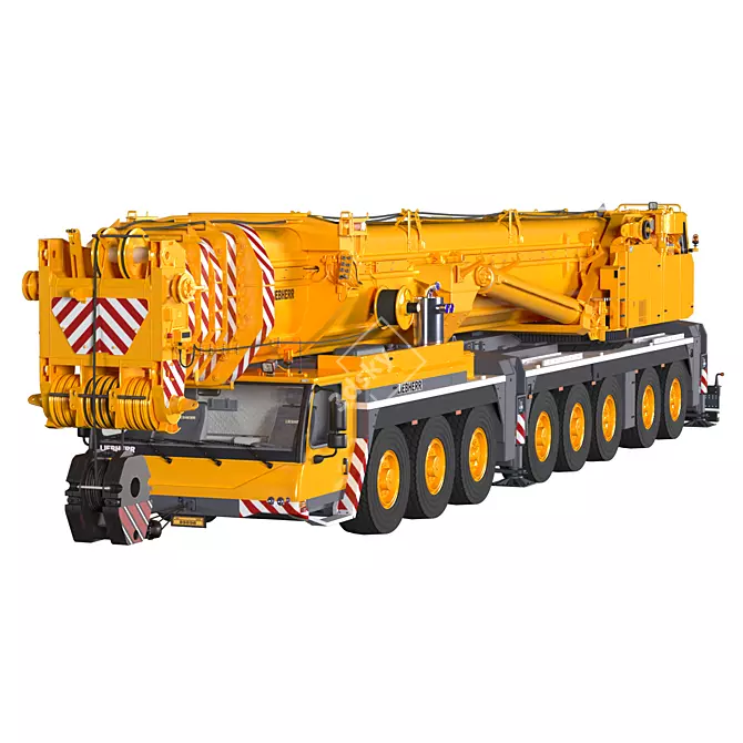 Liebherr Ltm 1500-8.1 Crane 3D Model 3D model image 1