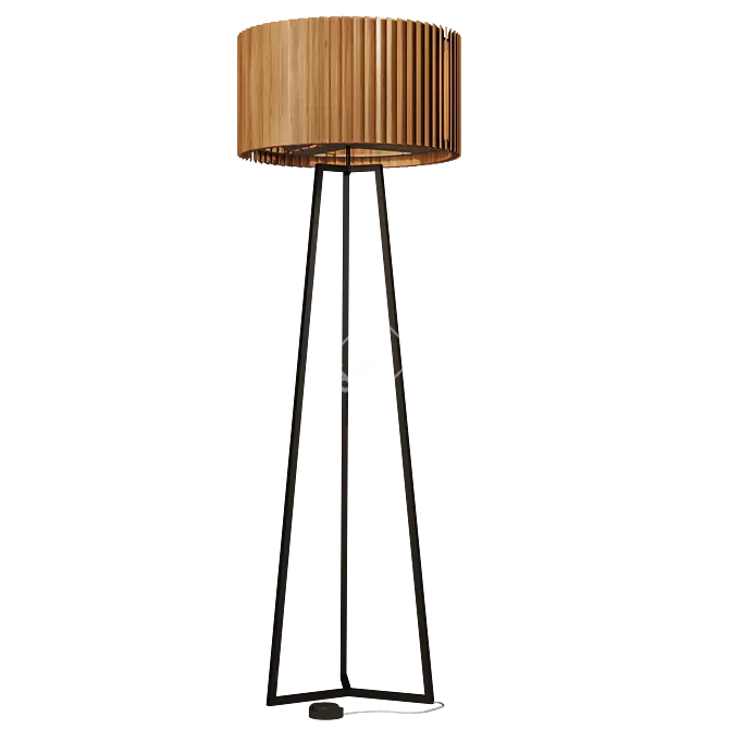 Dynamic Illumination Rotor Floor Lamp 3D model image 2
