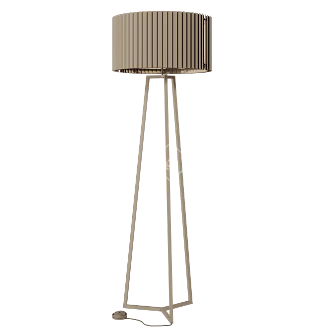 Dynamic Illumination Rotor Floor Lamp 3D model image 6