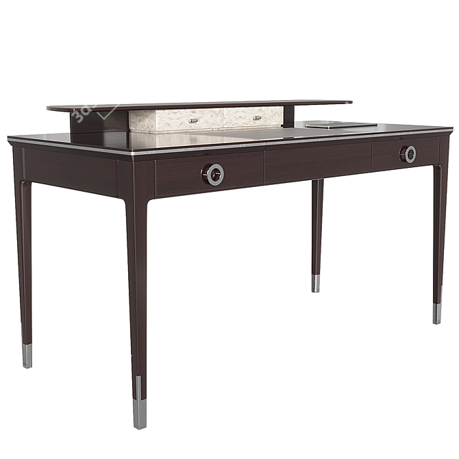 Art Deco Style Writing Desk 3D model image 6