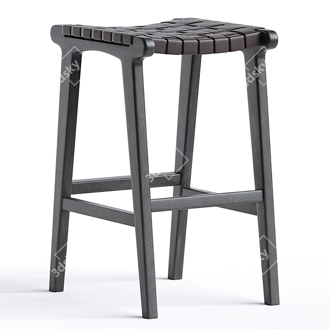 Title: Sleek Modern Dale Counter Stool 3D model image 1