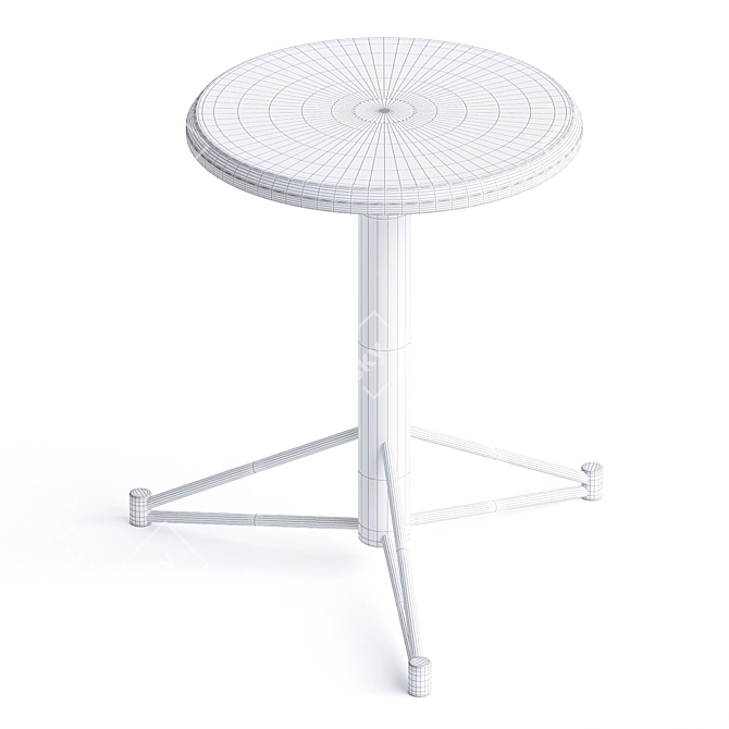 Sleek Mast Stool Rebel 3D model image 4