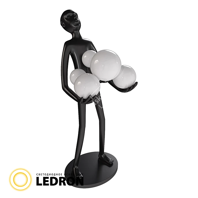 Lightforce small floor lamp 3D model image 1