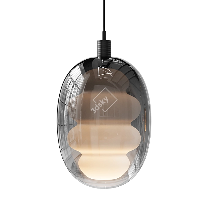  Elegant Hanging Lamp Fixture 3D model image 11