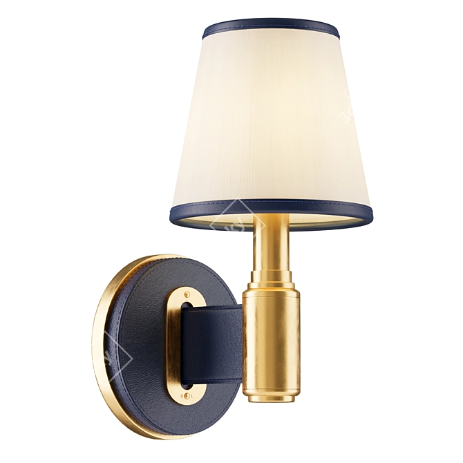 Ralph Lauren Riley Leather Sconce 3D model image 2