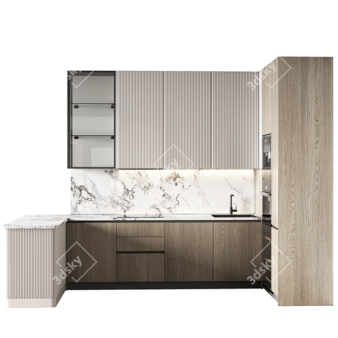 Modern Kitchen_81: 2015 Edition 3D model image 1