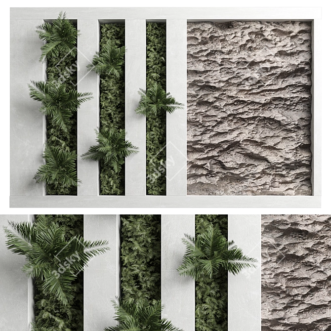 Green Wall Volume 13 Renderings 3D model image 1