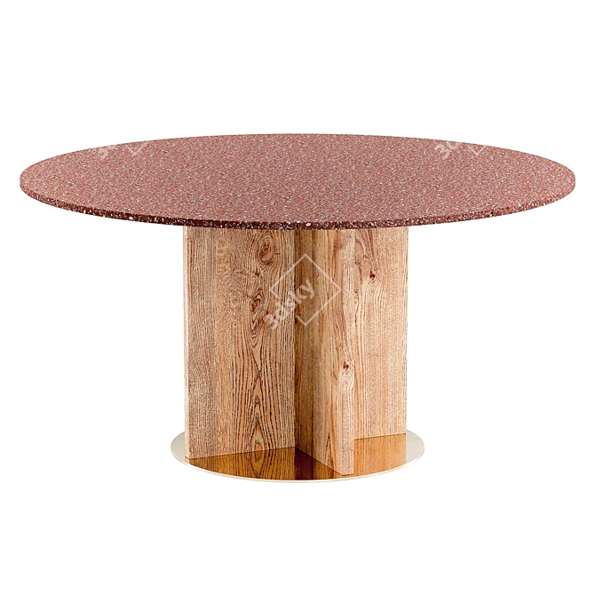 Contemporary Dining Set with Crissey Chair and Alferce Table 3D model image 3