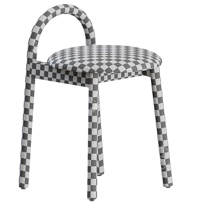 Sleek Bobby Low Stool Design 3D model image 3