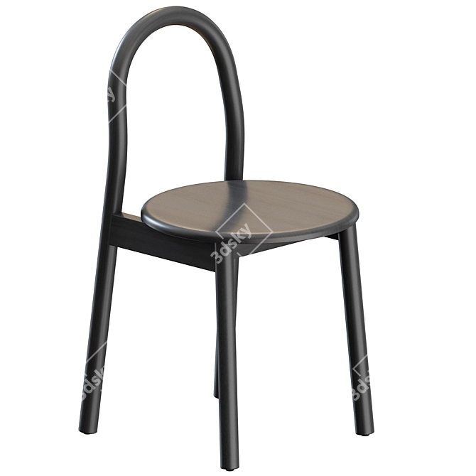 Sleek Modern Bobby Chair DesignByThem 3D model image 2